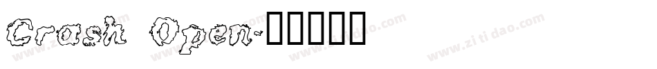 Crash Open字体转换
